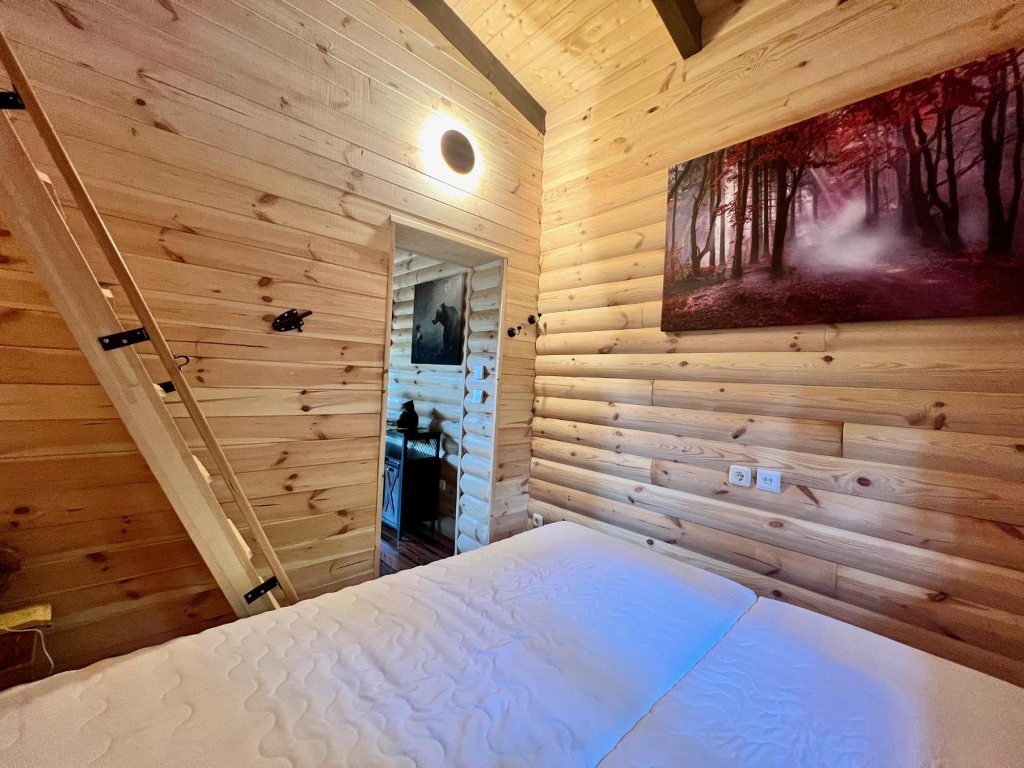 Holzhaus Baerenhoehle Am Wald Und See ノイルピーン エクステリア 写真